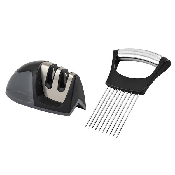 1947Kitchen Ultra Sharp Knife Sharpener and Stainless Steel Vegetable And Meat Slicer Holder, 2PK BUN-2-CHAKS-CHAMV-746 - main
